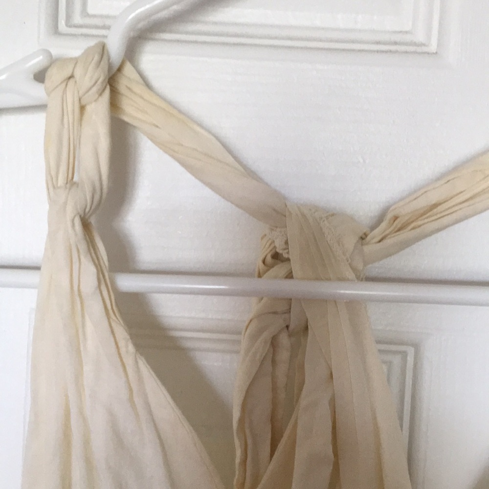 Anthropologie Vanitas cream midi summer dress sz m - Picture 6 of 8